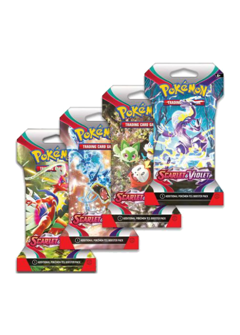 Scarlet & Violet Sleeved Booster Pack Art Bundle [Set of 4]