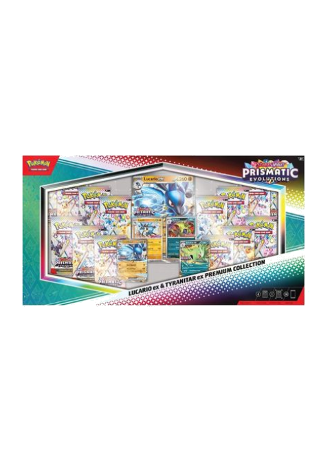 Prismatic Evolutions Lucario ex & Tyranitar ex Premium Collection (Sam's Club)