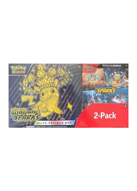 Costco Pokemon Surging Sparks 2-Pack Trainer Box and Booster Bundle