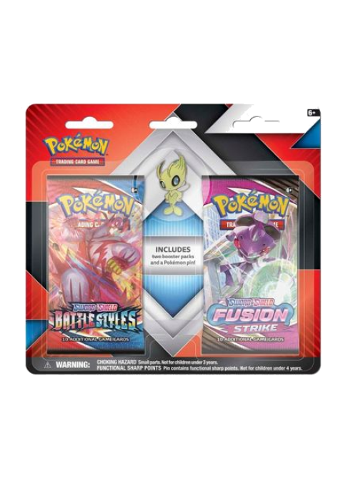 2 Booster Packs & Celebi Collector's Pin