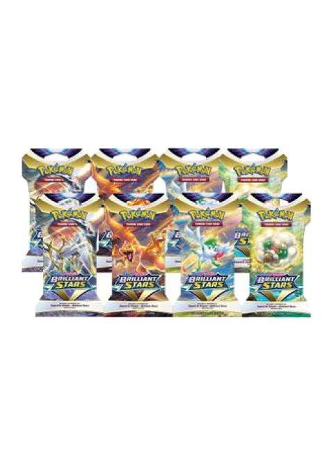 Brilliant Stars Sleeved Booster Pack Bundle [Set of 8]