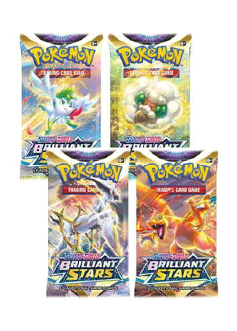 Brilliant Stars Booster Pack Art Bundle [Set of 4]
