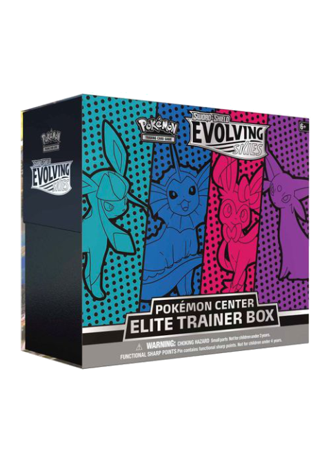 Evolving Skies Pokemon Center Elite Trainer Box [Glaceon/Vaporeon/Sylveon/Espeon] (Exclusive)