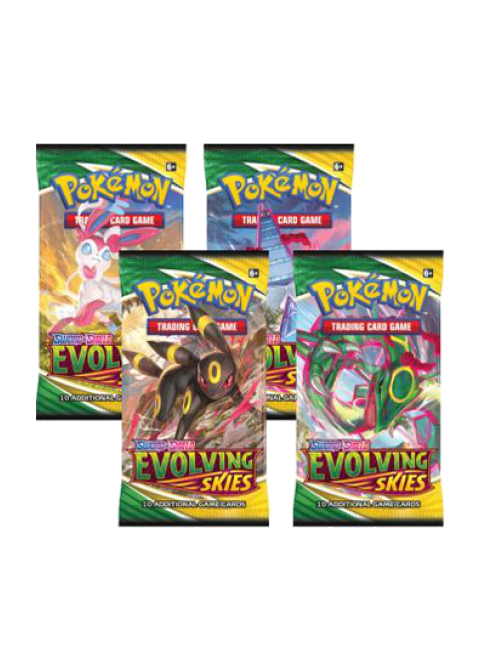 Evolving Skies Booster Pack Art Bundle [Set of 4]