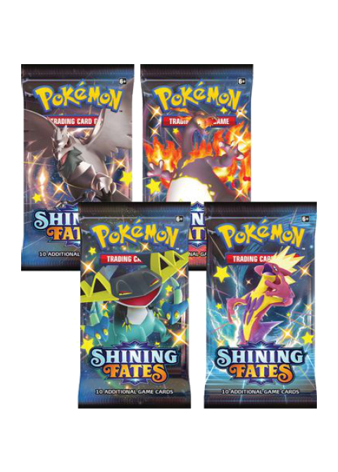 Shining Fates Booster Pack Art Bundle [Set of 4]