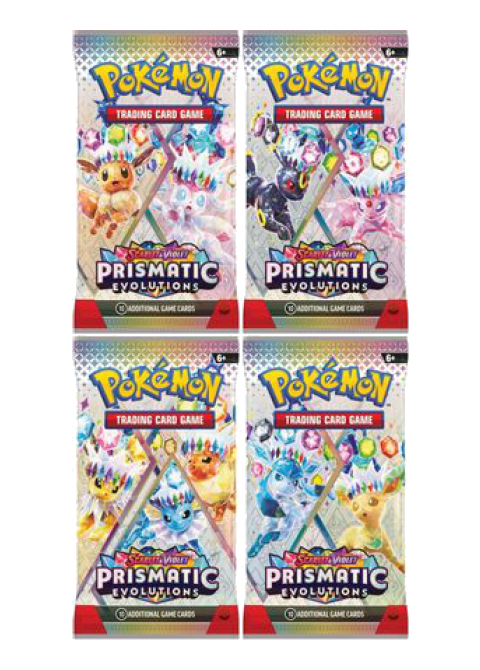 Prismatic Evolutions Booster Pack Art Bundle [Set of 4]