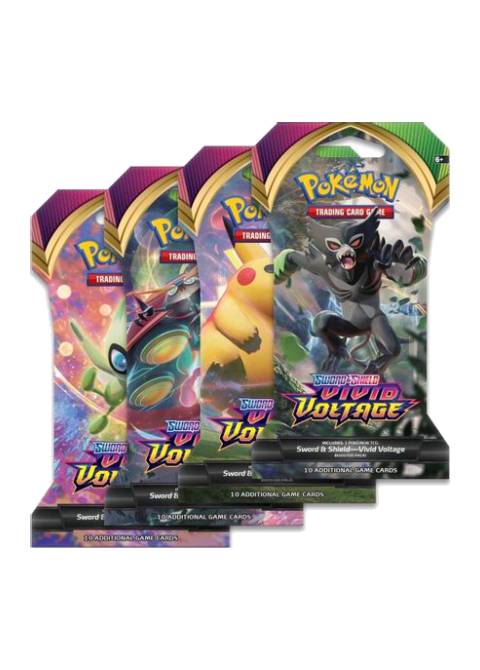 Vivid Voltage Sleeved Booster Pack Art Bundle [Set of 4]