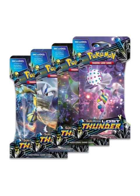 Lost Thunder Sleeved Booster Pack Art Bundle [Set of 4]