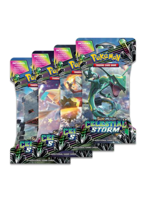 Celestial Storm Sleeved Booster Pack Art Bundle [Set of 4]