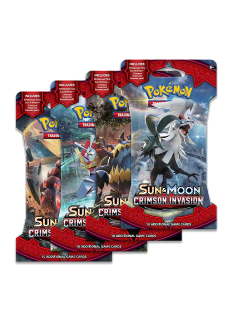 Crimson Invasion Sleeved Booster Pack Art Bundle [Set of 4]