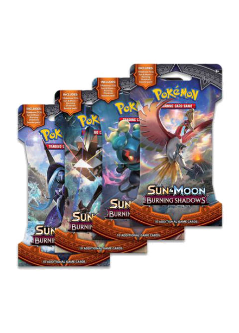 Burning Shadows Sleeved Booster Pack Art Bundle [Set of 4]