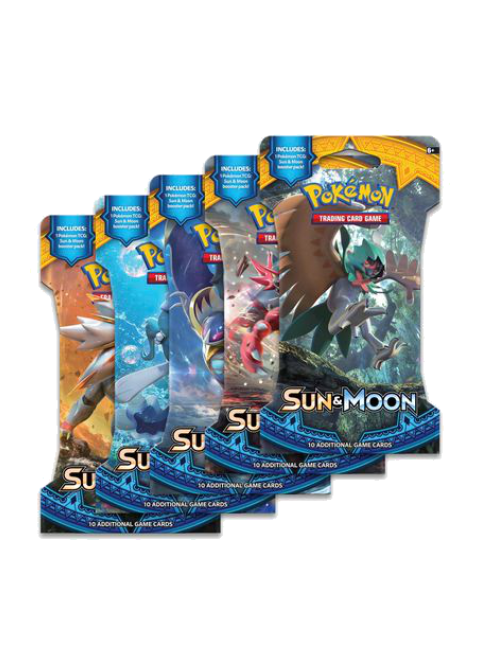 Sun & Moon Sleeved Booster Pack Art Bundle [Set of 5]