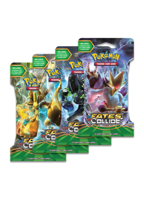 Fates Collide Sleeved Booster Pack Art Bundle [Set of 4]