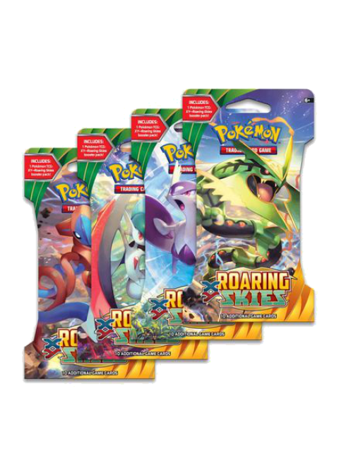 Roaring Skies Sleeved Booster Pack Art Bundle [Set of 4]