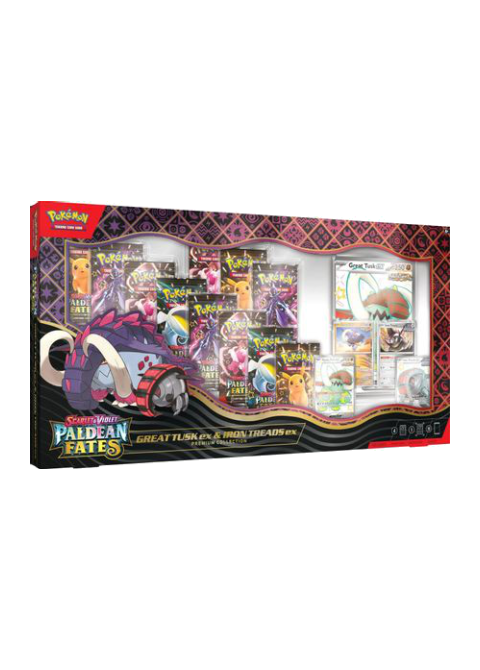 Paldean Fates Great Tusk ex & Iron Treads ex Premium Collection