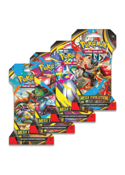 Mega Evolution Sleeved Booster Pack Art Bundle [Set of 4]