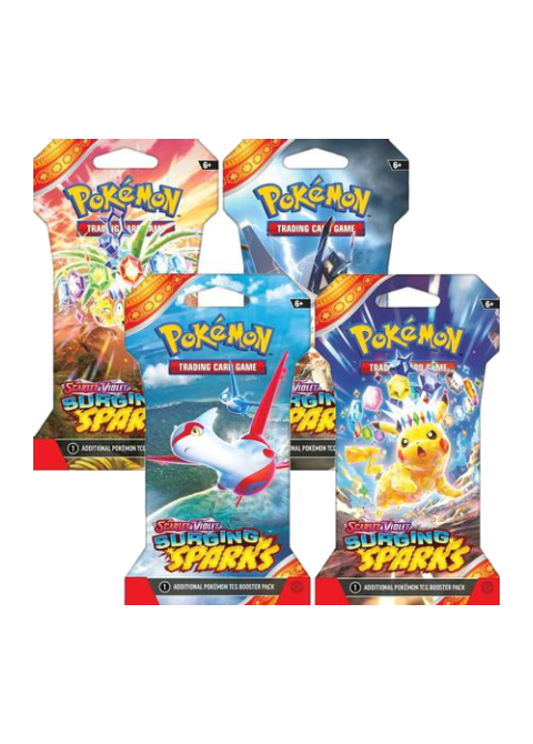 Surging Sparks Sleeved Booster Pack Bundle [Set of 4]