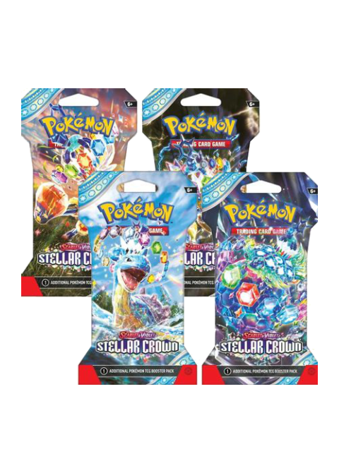 Stellar Crown Sleeved Booster Pack Art Bundle [Set of 4]